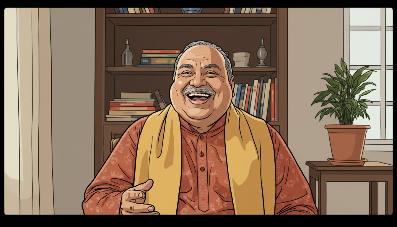 Indian Uncle - Cartoon